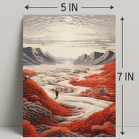 Journey Through The Crimson Valley Poster