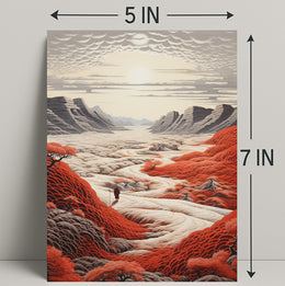 Journey Through The Crimson Valley Poster