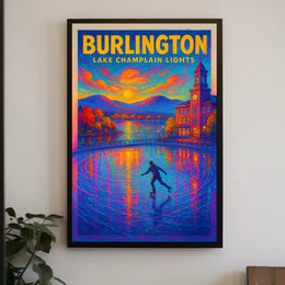 Burlington Lake Champlain Lights Poster