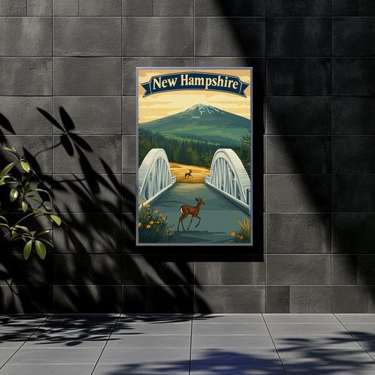 New Hampshire Vintage Poster