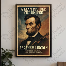 Abraham Lincoln Vintage Patriotic Historical or Presidential Poster