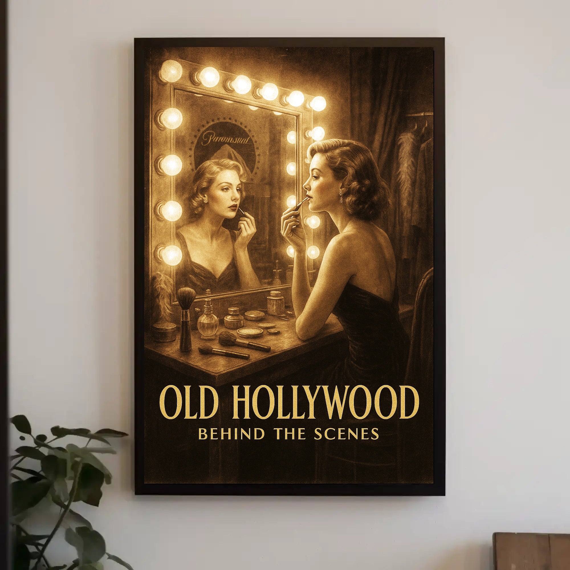 Old Hollywood Behind the Scenes Poster PosterGoat