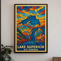Lake Superior Mosaic Poster