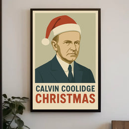 Calvin Coolidge Christmas Poster