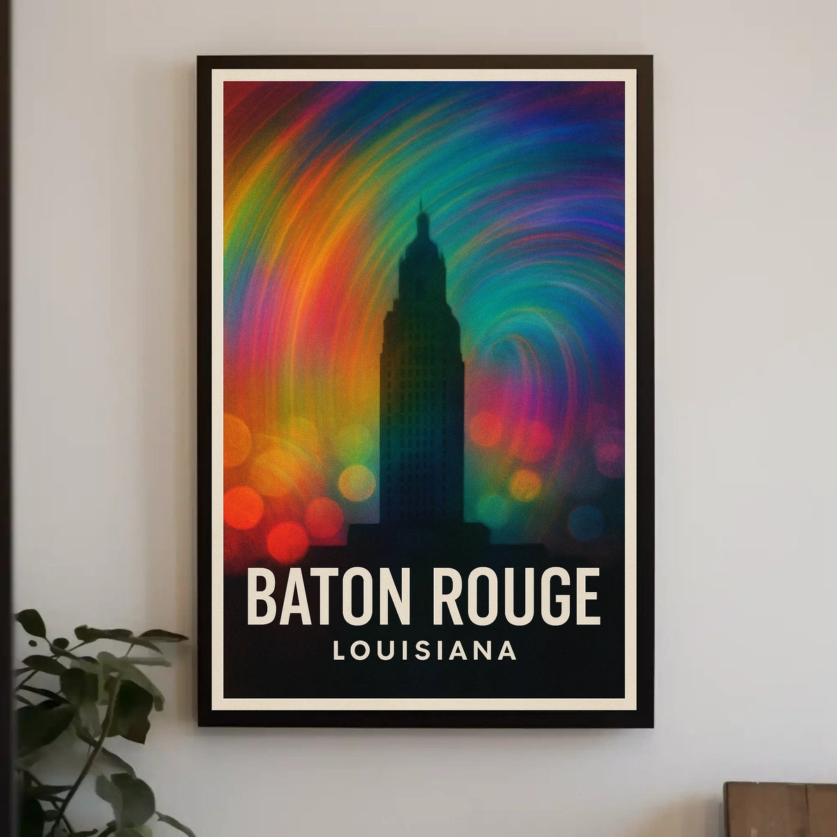 Baton Rouge Vibes Minimalist Decor Lovers Poster