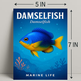 Damselfish Marine Life Poster PosterGoat