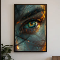 Mystical Iris: Surreal Eye Art Poster PosterGoat