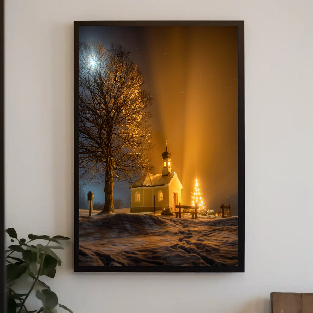 Winter Night Serenity Poster