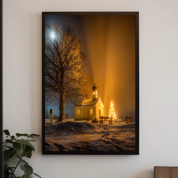 Winter Night Serenity Poster