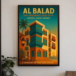 Al Balad The Colorful Old City Poster