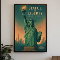Statue of Liberty Vintage New York City Poster