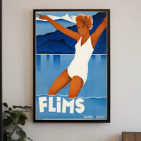 Flims Swiss Travel Poster
