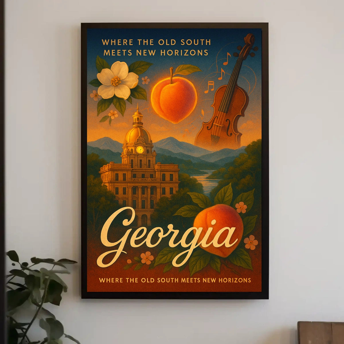 Georgia Where The Old South Meets New Poster