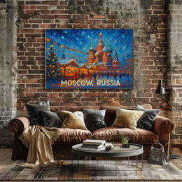 Moscow, Russia Winter Wonderland Poster