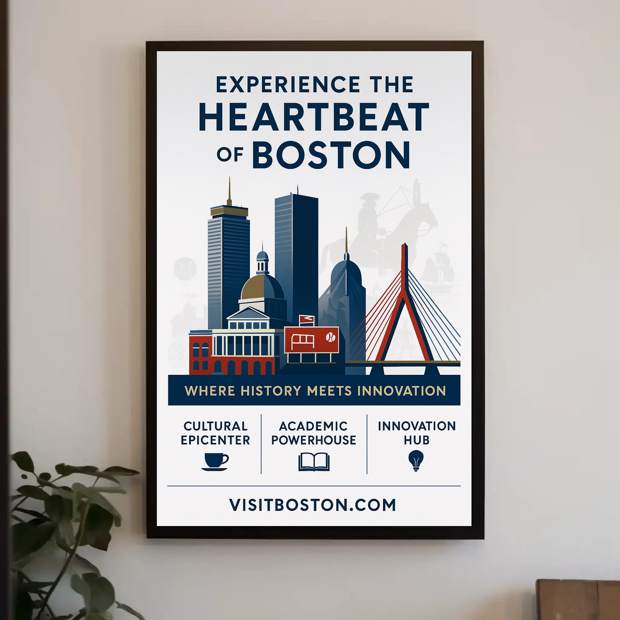 Experience the Heartbeat of Boston Poster