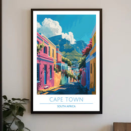 Cape Town Bo-Kaap Street Art Urban or Cityscape Poster