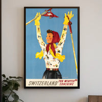 Switzerland For Winter Sunshine Poster