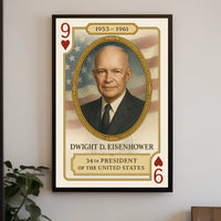 Dwight D Eisenhower 34th President Portrait Poster