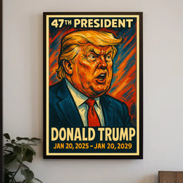 Trump Resolute Commander Patriotic Pop Art Poster