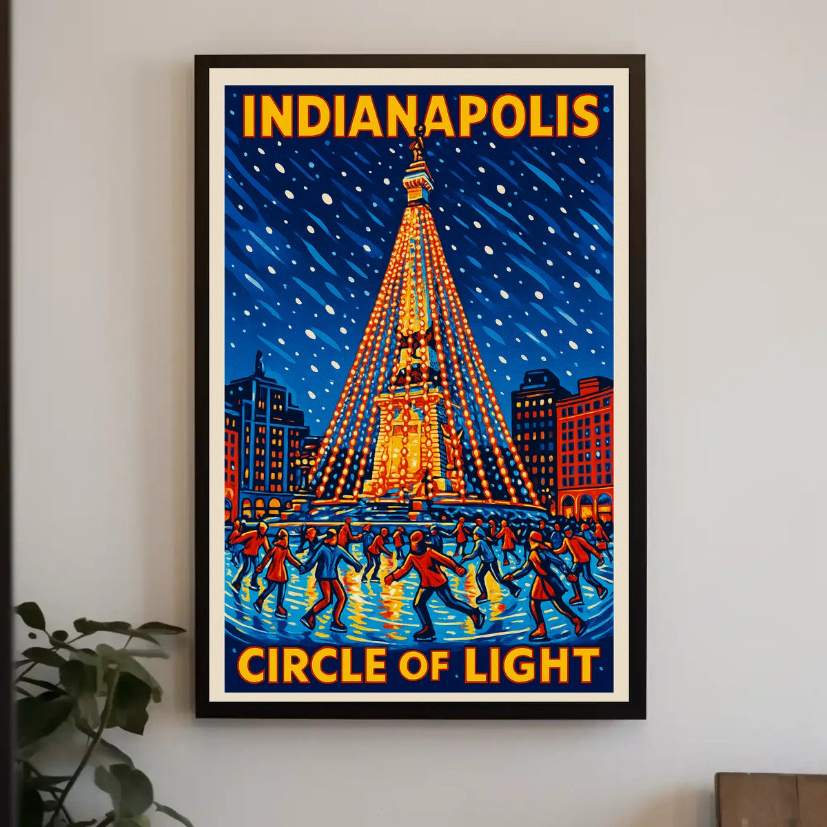 Indianapolis Circle Of Light Poster