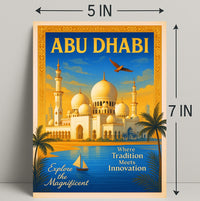 Discover Abu Dhabi Poster PosterGoat