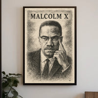 Malcolm X Portrait Poster