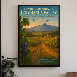 Discover Colchagua A Journey Through Vineyards and Culture Poster