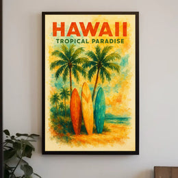 Hawaii Tropical Paradise Poster