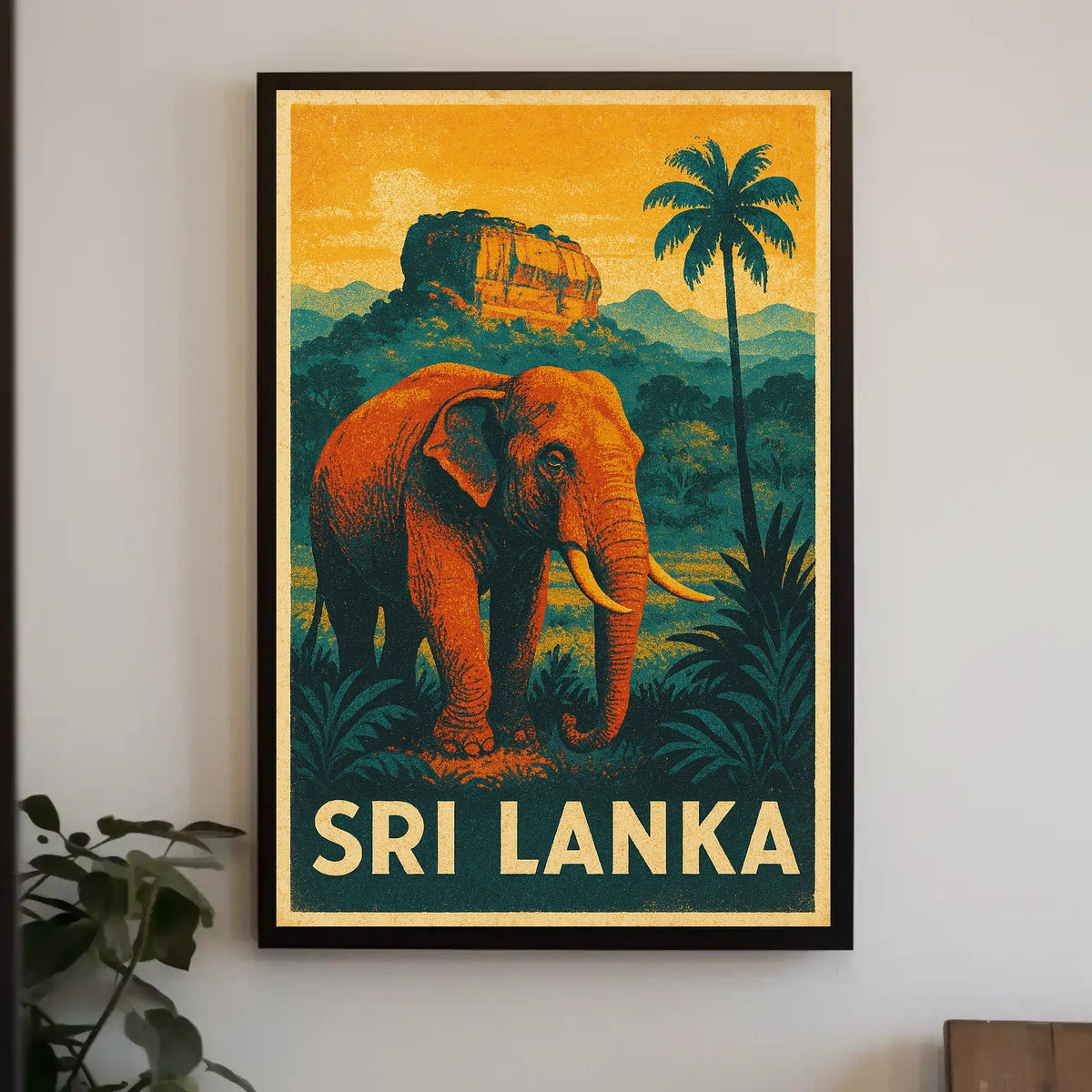 Sri Lanka Wildlife Poster
