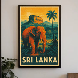 Sri Lanka Wildlife Poster