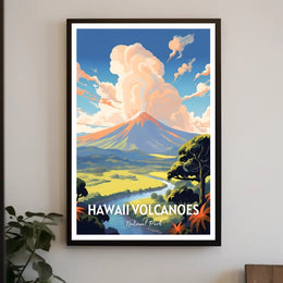 Hawaii Volcanoes National Park Scenic Poster Print