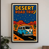 Desert Road Trip Adventure Poster