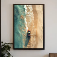 Dramatic Fantasy Poster: Solitary Figure on Cliff PosterGoat
