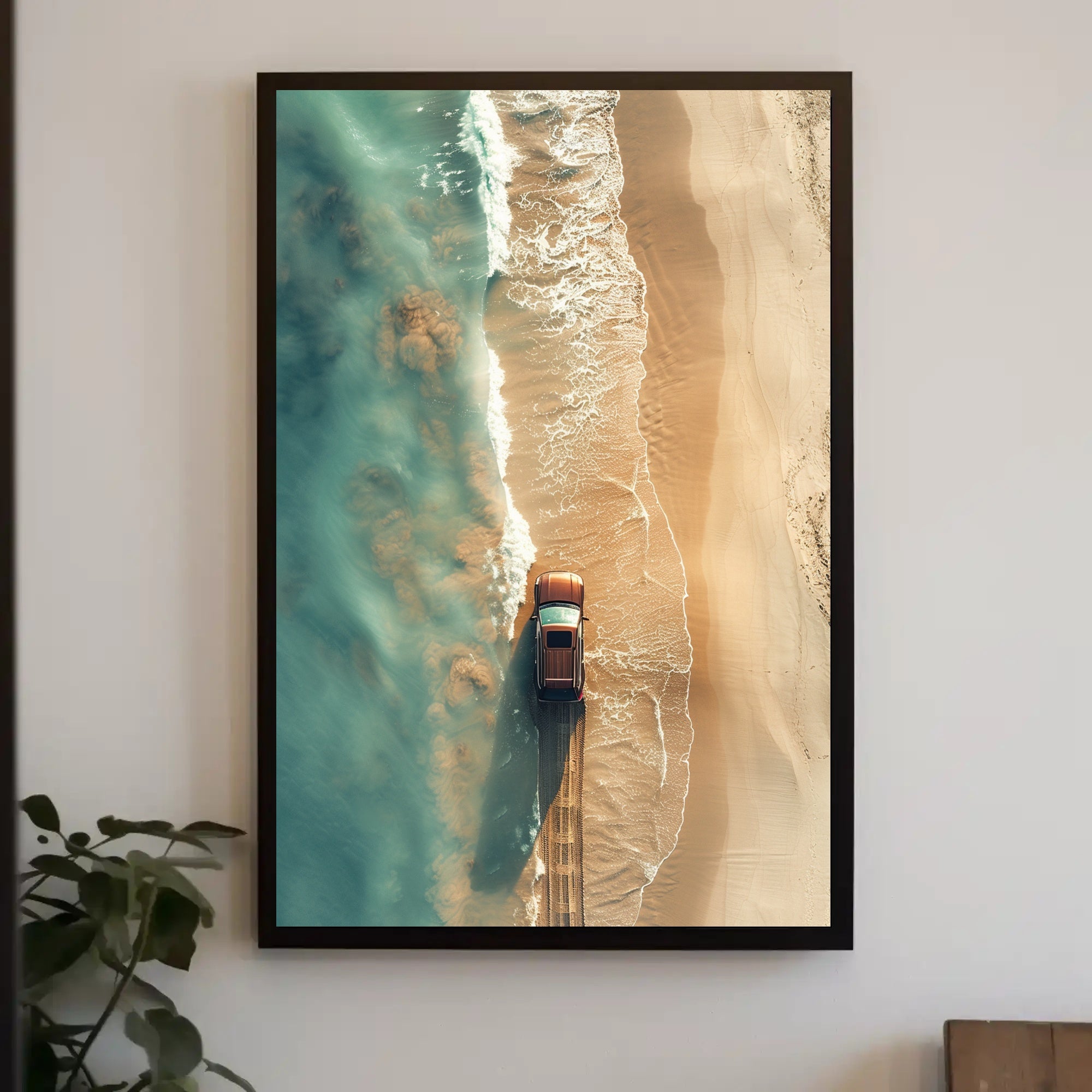 Dramatic Fantasy Poster: Solitary Figure on Cliff PosterGoat