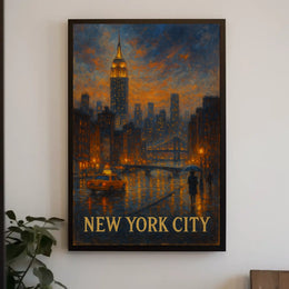 New York City Skyline Poster