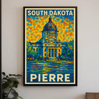 South Dakota Capitol In Pierre Poster