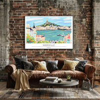 Scenic View of Marseille Poster PosterGoat