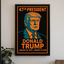 Trump Resolute Statesman Pop Art Patriotic Poster