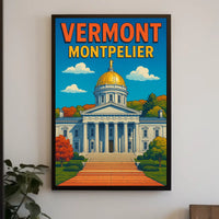 Vermont State Capitol In Montpelier Poster