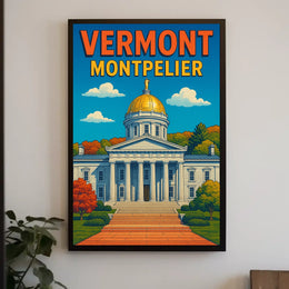 Vermont State Capitol In Montpelier Poster