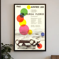 1960 Aintree 200 Targa Florio Racing Wall Art Print