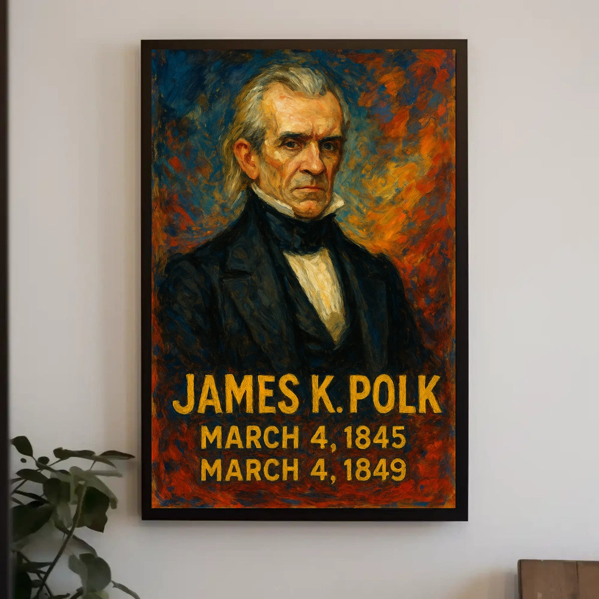 James K. Polk Presidential Term Poster