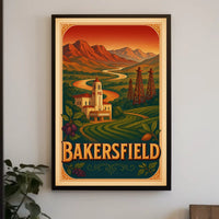 Bakersfield Landscape Poster
