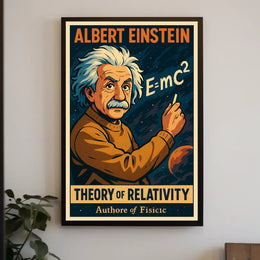 Einstein Relativity Science Inspiring Scenic Poster