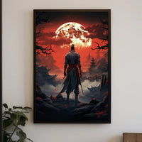 Warrior Under The Blood Moon Poster