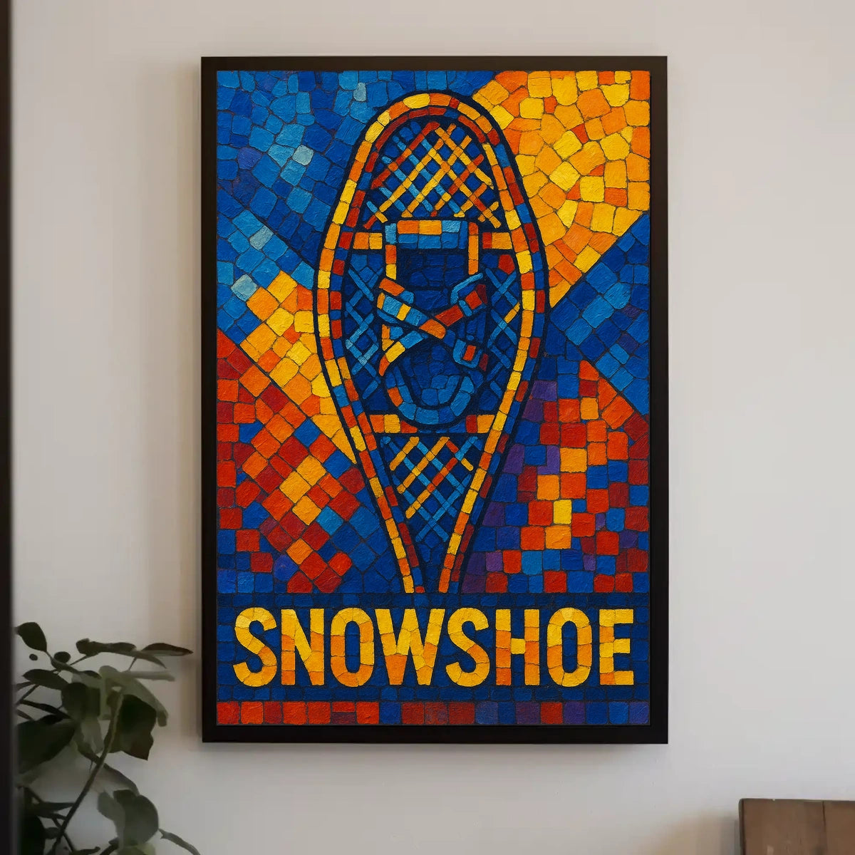 Snowshoe Mosaic Poster