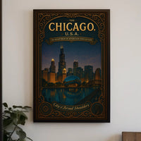 Chicago The Heartbeat of American Innovation Poster PosterGoat