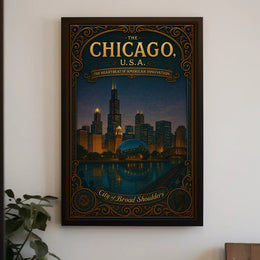 Chicago The Heartbeat of American Innovation Poster PosterGoat