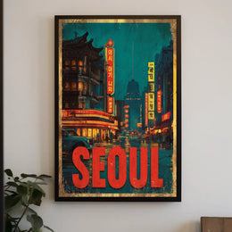 Seoul Nightscape Poster