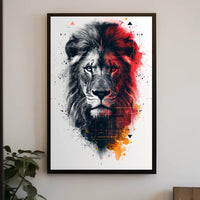 Majestic Lion Art Poster